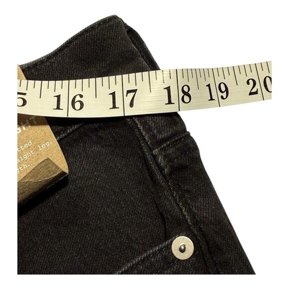 NEW Madewell Size 14 (32) Limited-Edition Drop The Rhinestone '90s Straight Jean - Picture 6 of 10